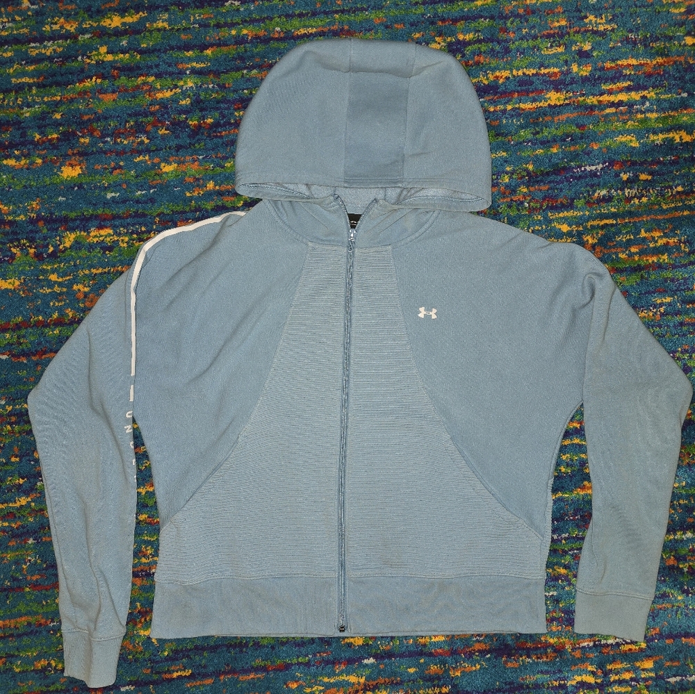 Under Armour blue zip up womens‎ hoodie. Like new size XL